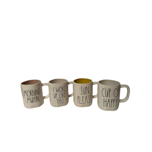 Rae Dunn I Woke Up Like This, Morning Muffin, Sun Please, Cup of Happy, Coffee - Picture 1 of 16